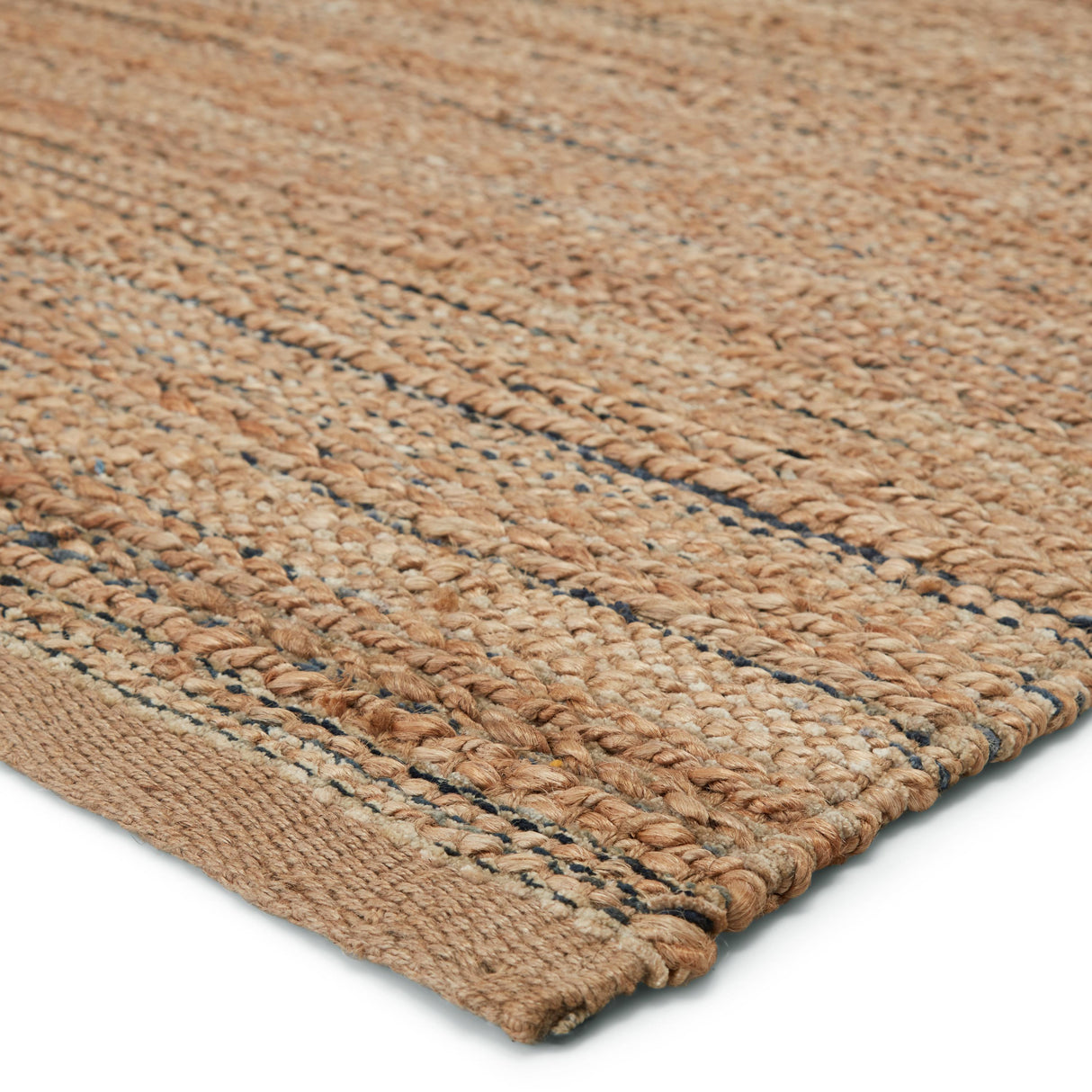 Jaipur Living Canterbury Natural Solid Tan/ Navy Area Rug (5'X8')