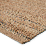 Jaipur Living Canterbury Natural Solid Tan/ Navy Area Rug (5'X8')