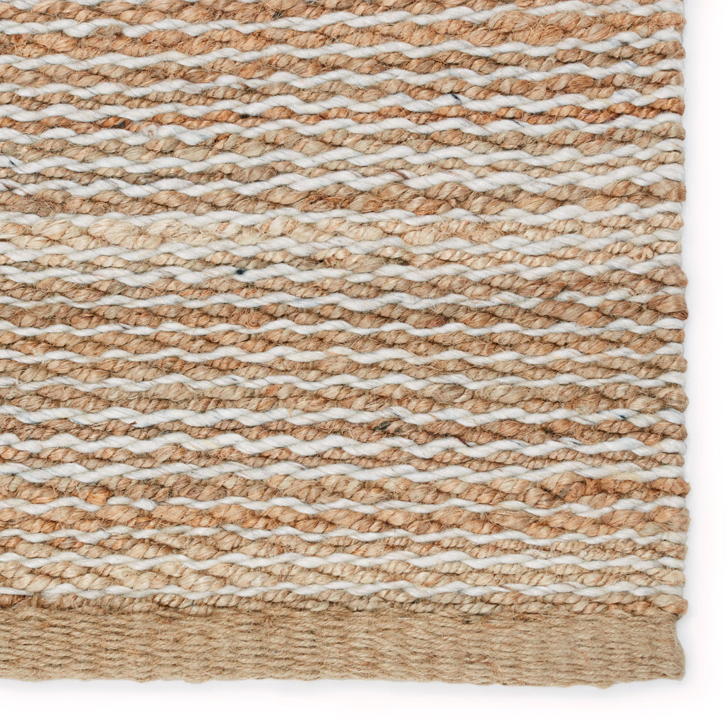 Kate Lester + Jaipur Living Rosier Handmade Solid Beige/ Ivory Area Rug (2'X3')
