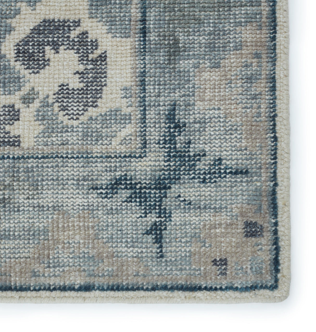 Jaipur Living Modify Hand-Knotted Medallion Blue/ Light Gray Runner Rug (12'X18')
