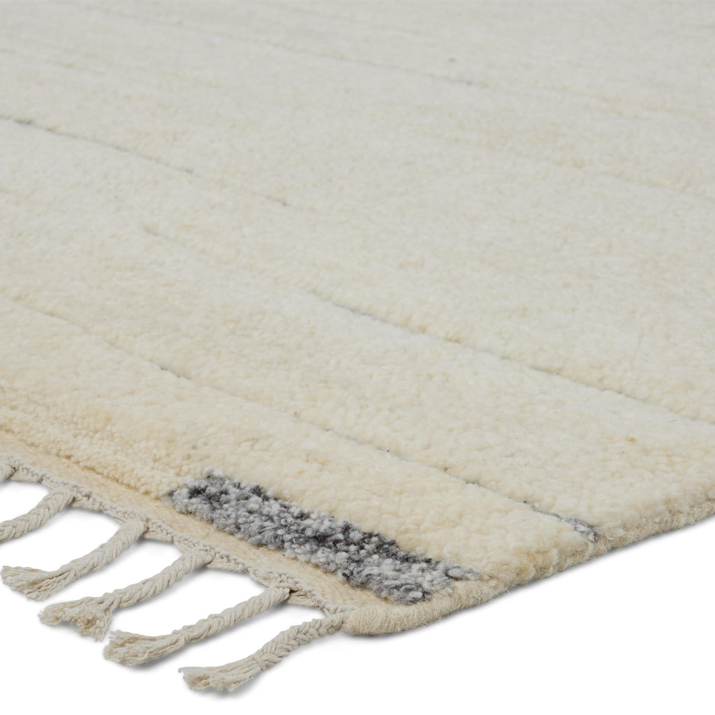 Jaipur Living Furrow Hand-Knotted Striped Cream/ Gray Area Rug (6'X9')
