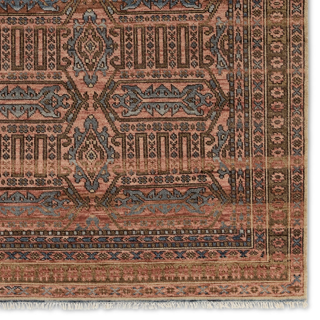 Jaipur Living Leone Hand-Knotted Medallion Pink/ Blue Area Rug (8'X10')
