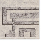 Jaipur Living Bungalow Geometric Gray/ Cream Area Rug (6'7"X9'6")