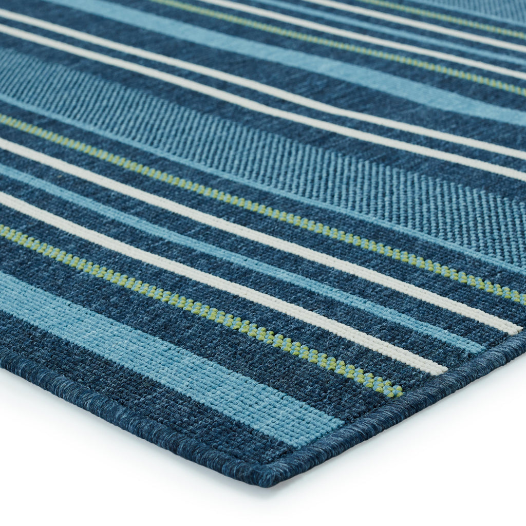 Vibe By Jaipur Living Elara Indoor/ Outdoor Striped Blue/ Green Area Rug (8'X10')