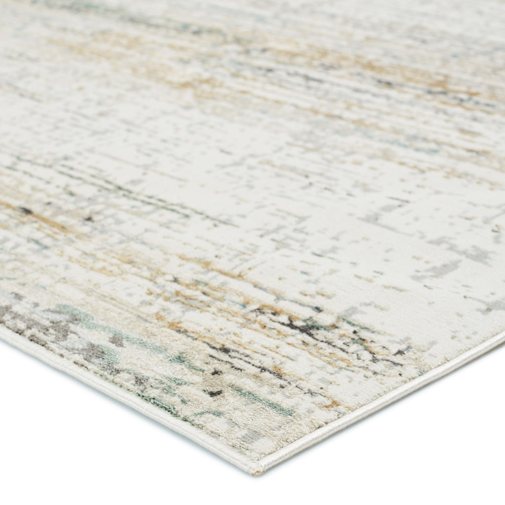 Vibe By Jaipur Living Mathis Abstract Ivory/ Gold Area Rug (6'7"X9'6")