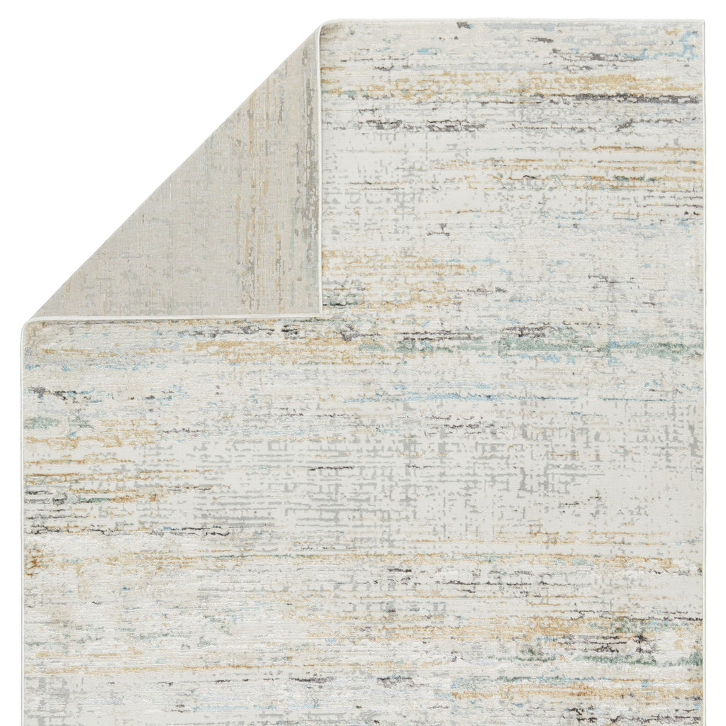 Vibe By Jaipur Living Mathis Abstract Ivory/ Gold Area Rug (6'7"X9'6")