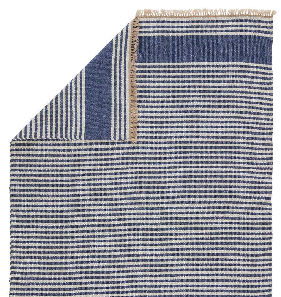 Vibe By Jaipur Living Strand Indoor/ Outdoor Striped Blue/ Beige Area Rug (4'X6')