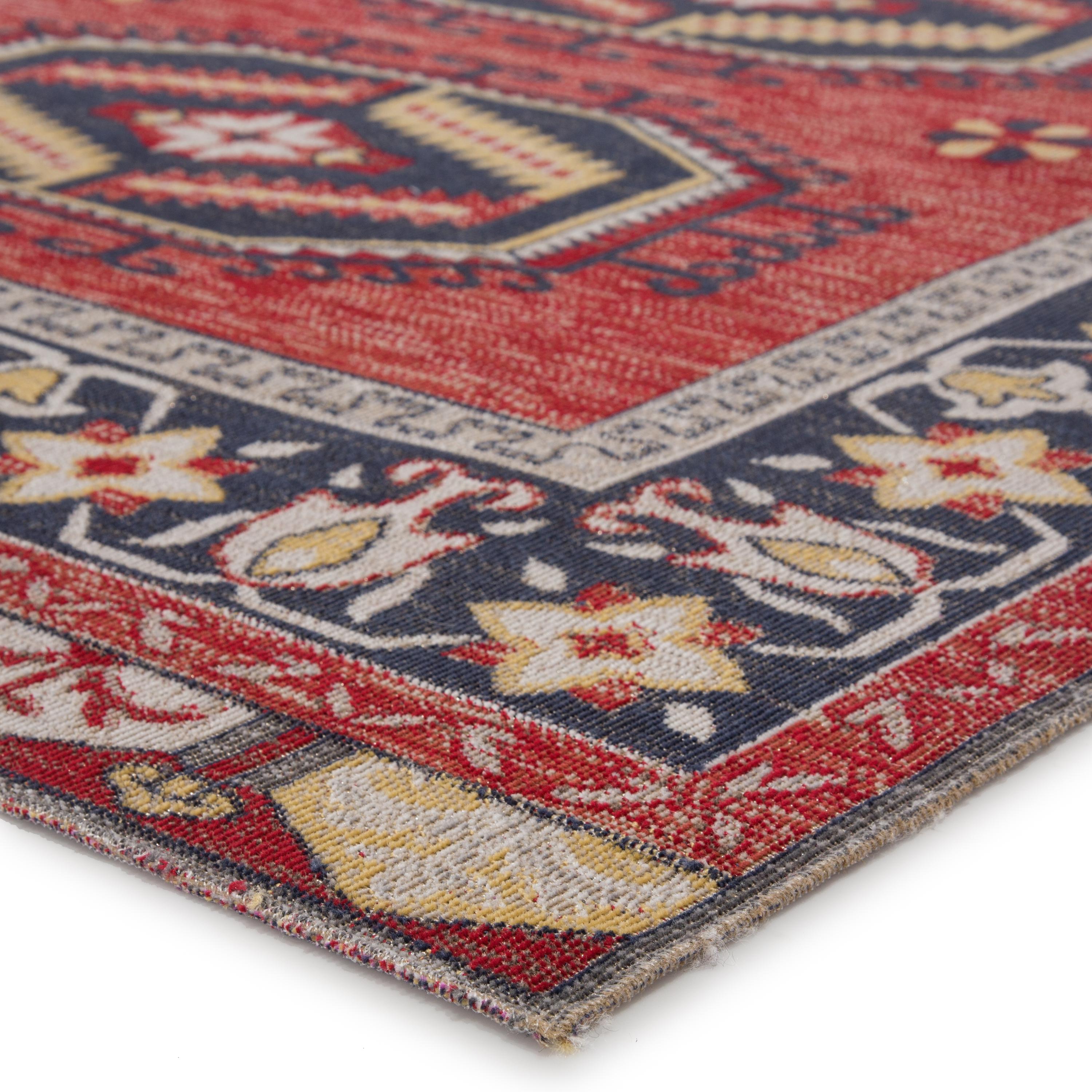 Jaipur Living Polaris Miner Medallion Red / Yellow 2' X 3' Rug