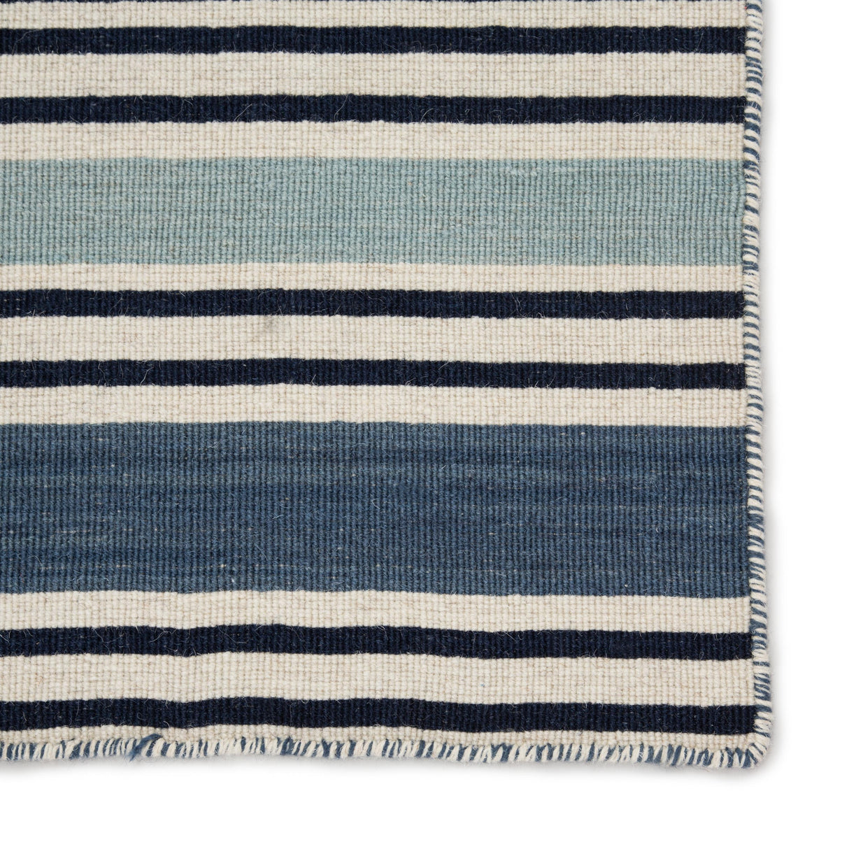 Jaipur Living Salada Handmade Striped Blue/ White Area Rug (5'X8')