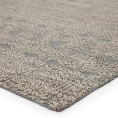 Jaipur Living Abelle Hand-Knotted Medallion Gray/ White Area Rug (10'X14')