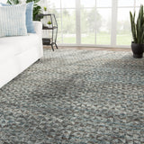 Jaipur Living Zaid Hand-Knotted Geometric Gray/ Black Area Rug (8'X10')
