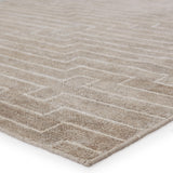Jaipur Living Alloy Handmade Striped Light Taupe/ White Area Rug (9'X13')