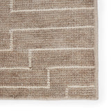Jaipur Living Alloy Handmade Striped Light Taupe/ White Area Rug (9'X13')