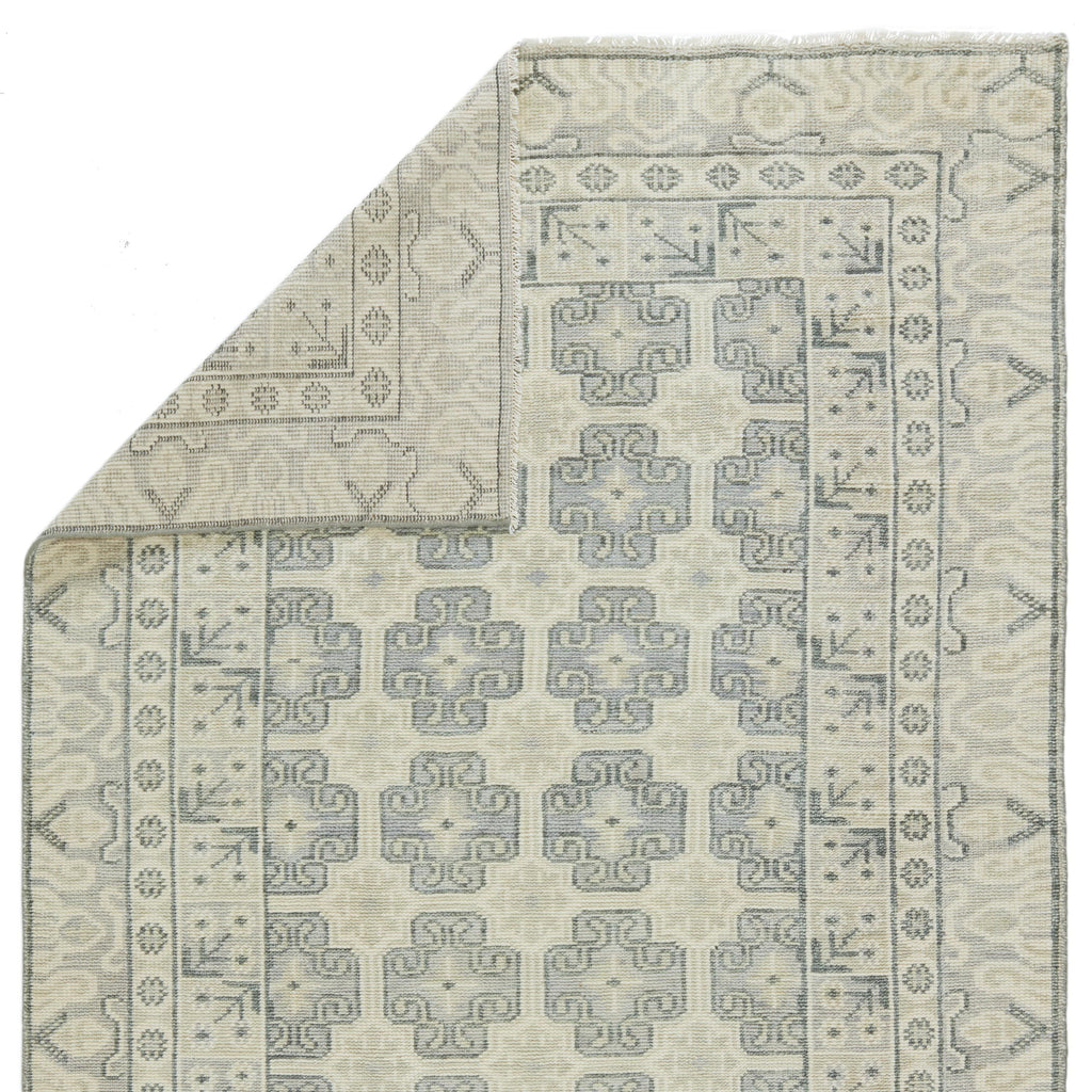 Jaipur Living Stage Hand-Knotted Bordered Ivory/ Green Area Rug (6'X9')