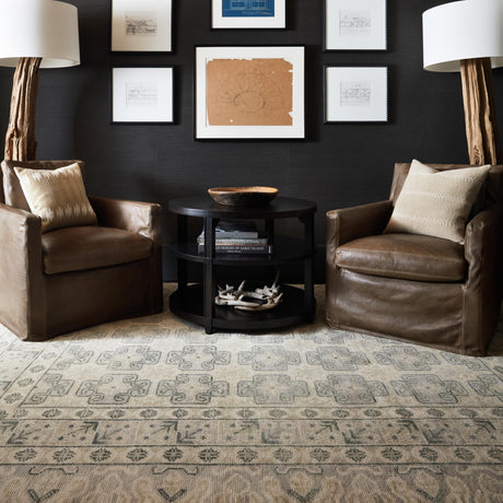 Jaipur Living Stage Hand-Knotted Bordered Ivory/ Green Area Rug (6'X9')