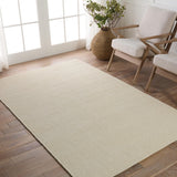 Jaipur Living Shyre Handmade Solid Cream Area Rug (9'X12')