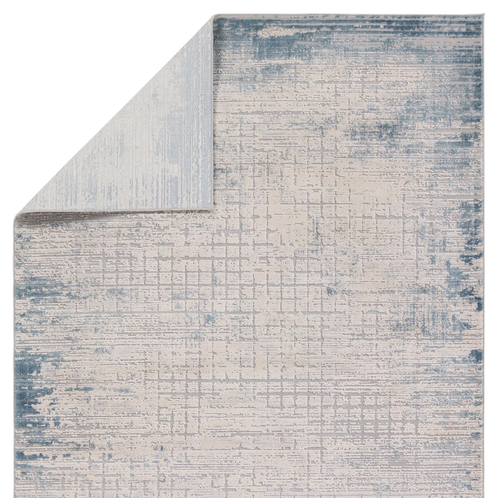 Jaipur Living Chamisa Abstract Cream/ Blue Area Rug (6'7"X9'6")