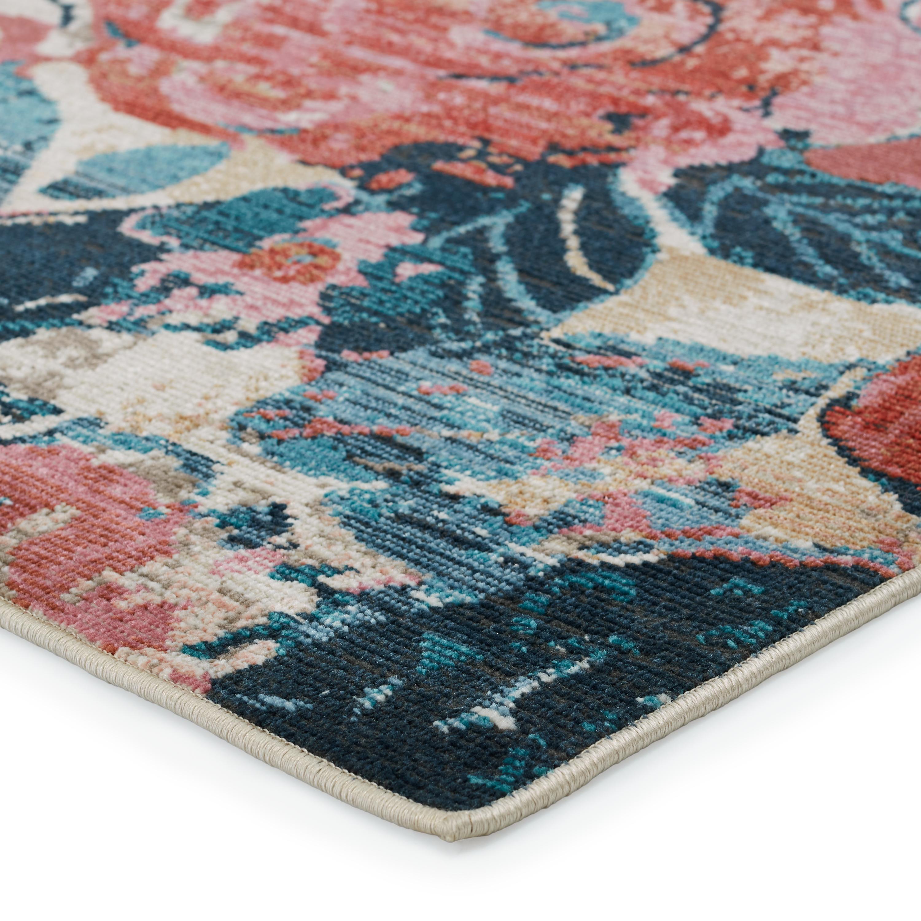 Jaipur Living Swoon Illiana Floral Pink / Blue 2'6