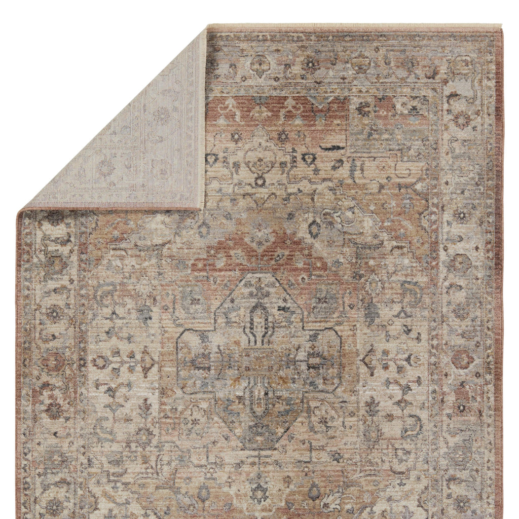 Vibe By Jaipur Living Starling Medallion Tan/ Pink Area Rug (9'3"X13'7")