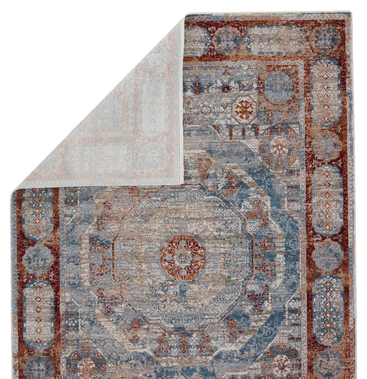 Jaipur Living Arcadia Medallion Blue/ Red Runner Rug (2'5"X10')