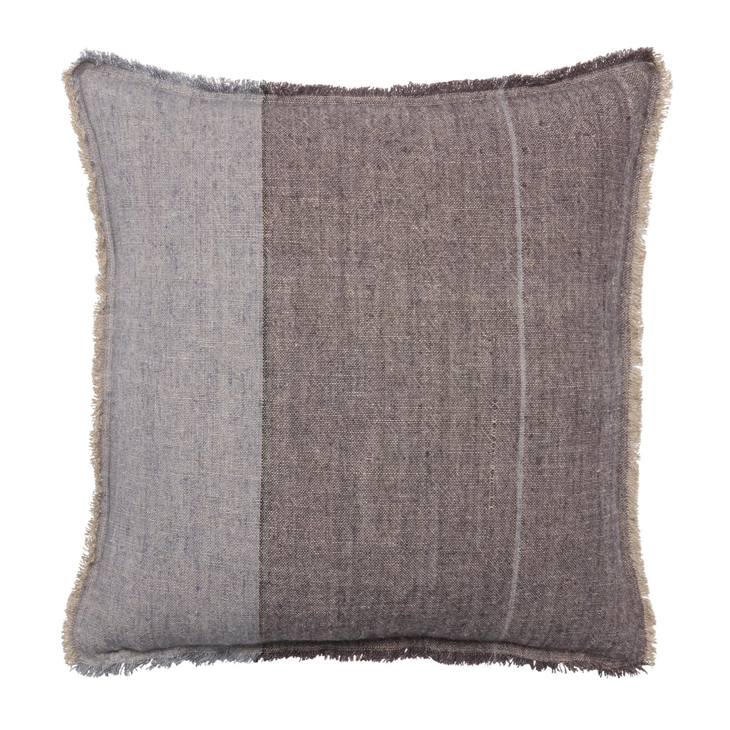 Jaipur Living Morrigan Striped Gray/ Slate Pillow Cover (24" Square)