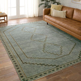 Jaipur Living Paphos Hand-Knotted Medallion Blue/ Gray Area Rug (8'X10')