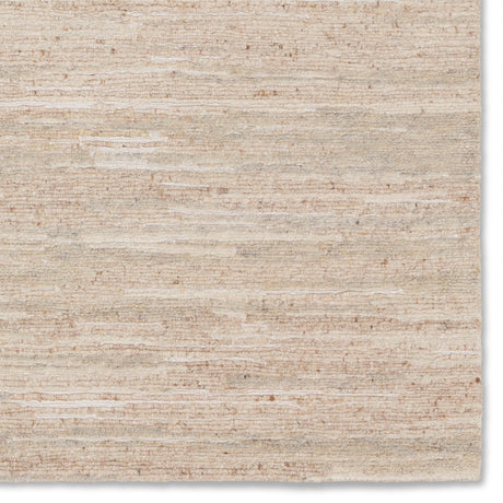Jaipur Living Jameel Hand-Knotted Solid Cream/ Beige Area Rug (9'X12')