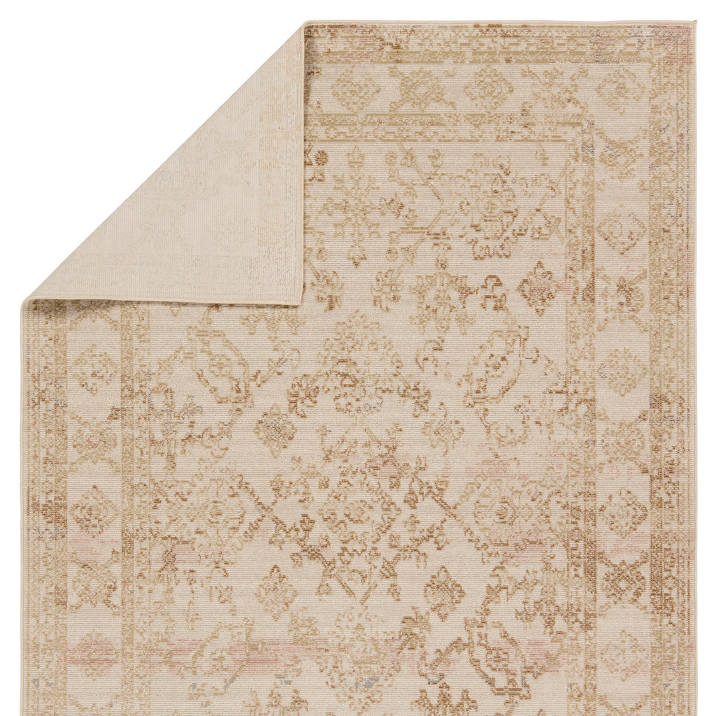Vibe By Jaipur Living Salerno Indoor/Outdoor Medallion Gold/ Ivory Area Rug (9'6"X12'7")