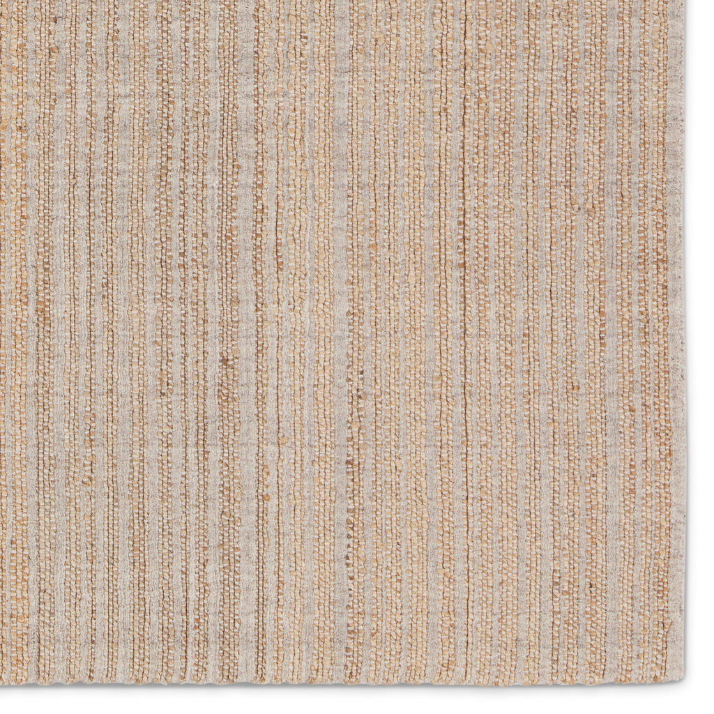 Jaipur Living Abdar Handmade Striped Tan/ Gray Area Rug (8'X10')