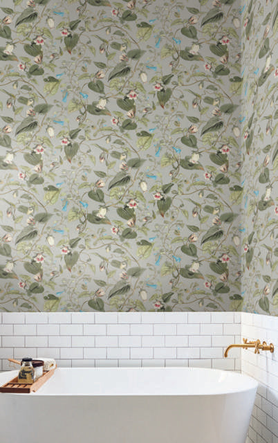 York Moon Flower Dove Wallpaper