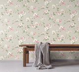 York Dogwood Taupe Wallpaper