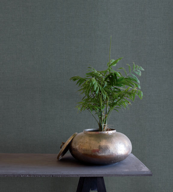 Ronald Redding Designs Rugged Linen Blue Wallpaper