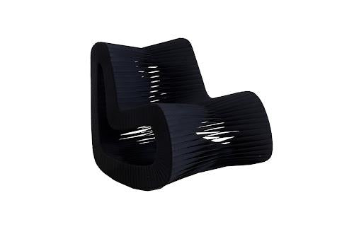 Phillips Seat Belt Rocking Chair Black/Black