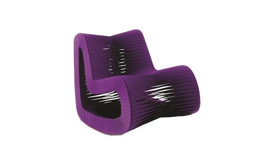 Phillips Seat Belt Rocking Chair Purple
