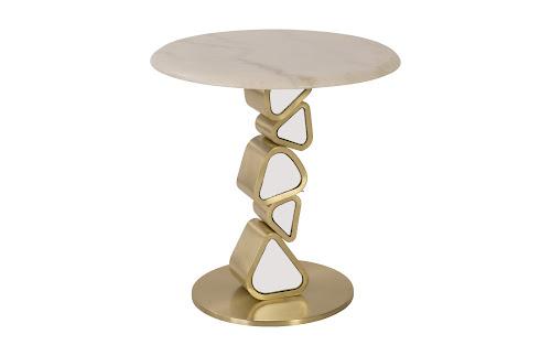 Phillips Pebble End Table Gold