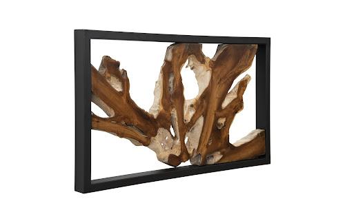 Phillips Framed Root Wall Art Rectangle Black
