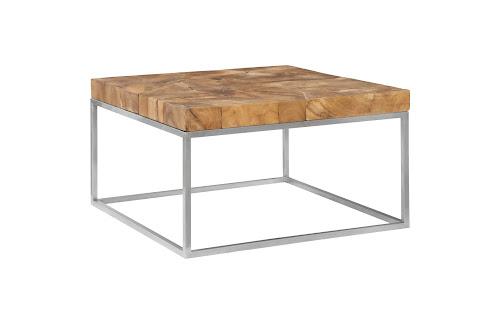 Phillips Teak Puzzle Coffee Table Brown