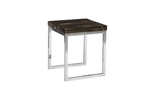 Phillips Petrified Wood Side Table Laminated