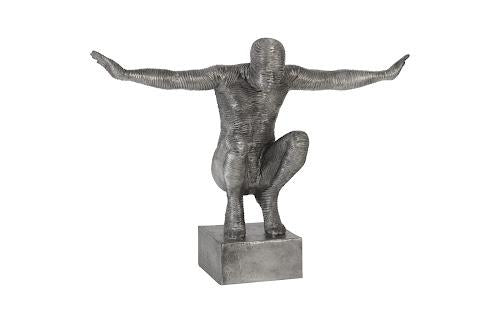 Phillips Outstretched Arms Sculpture Aluminum Large
