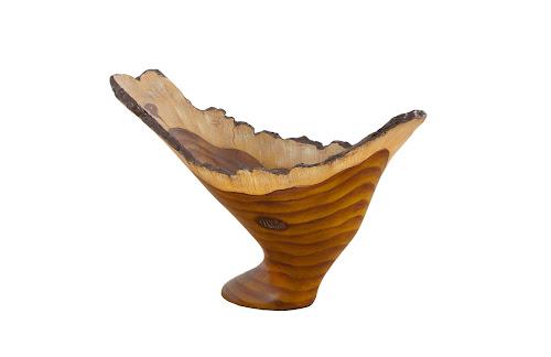 Phillips Burled Vase Faux Bois