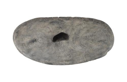 Phillips Cast Organic River Stone Coffee Table Resin Faux Gray Stone