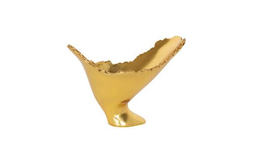 Phillips Burled Vase Gold Leaf
