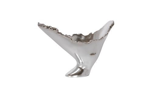 Phillips Burled Vase Silver Leaf