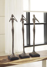 Phillips Speak No Evil Slender Sculpture Small Resin Bronze Finish