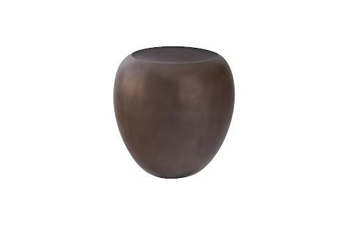 Phillips River Stone Side Table Bronze