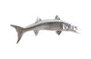 Phillips Collection Barracuda Fish Wall Sculpture Resin Silver Leaf Accent