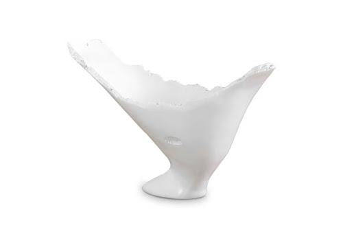Phillips Burled Vase Glossy White