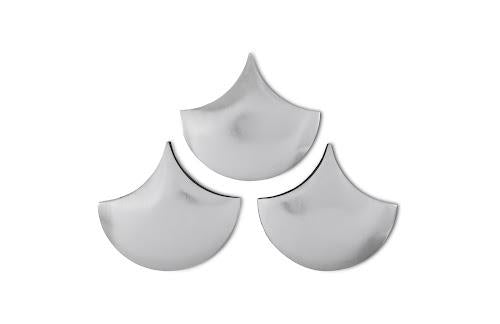 Phillips Scales Wall Tiles Silver Leaf Set of 3