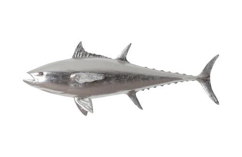 Phillips Bluefin Tuna Fish Wall Sculpture Resin Silver Leaf