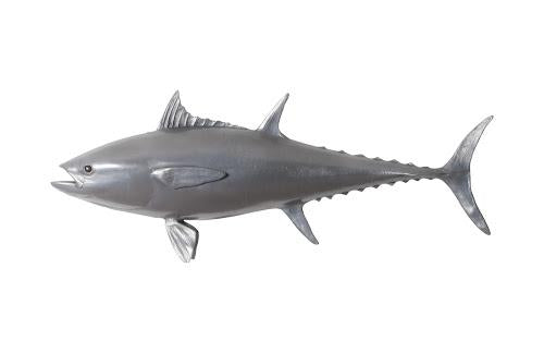 Phillips Bluefin Tuna Fish Wall Sculpture Resin Polished Aluminum Finish